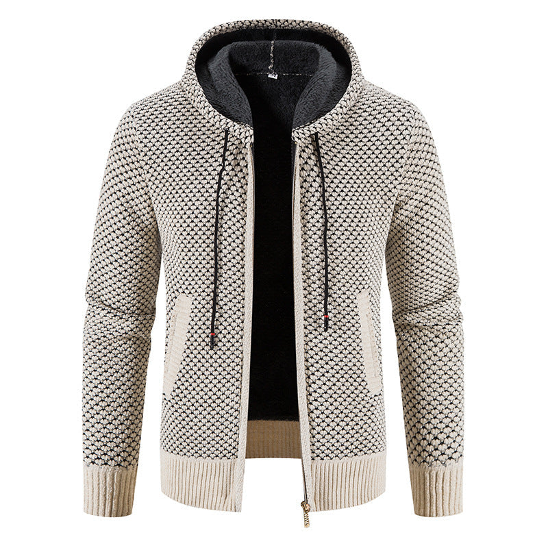 Drune | Stilvoller Kapuzen-Cardigan für Männer