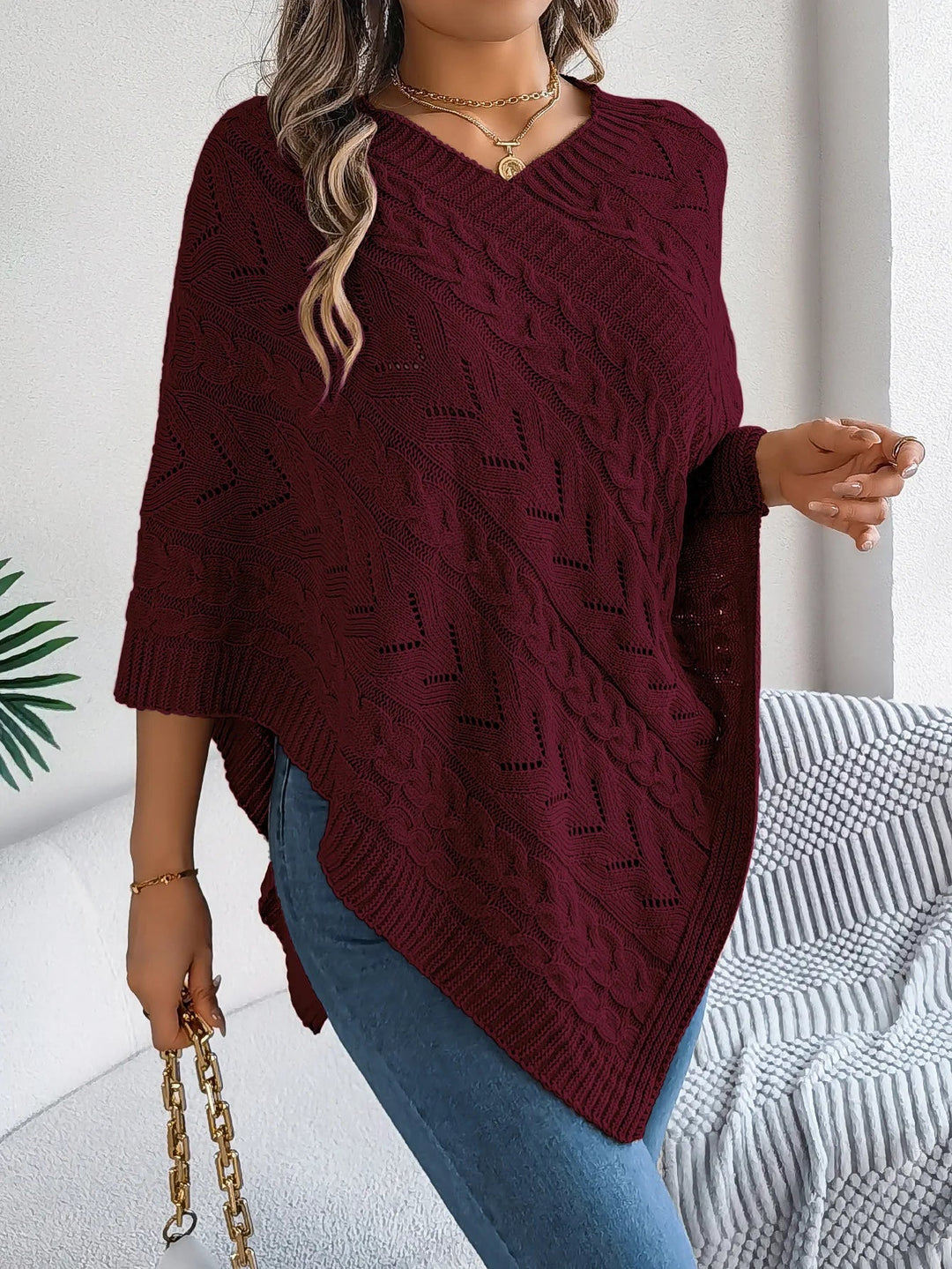 Drune | Strickpullover Poncho