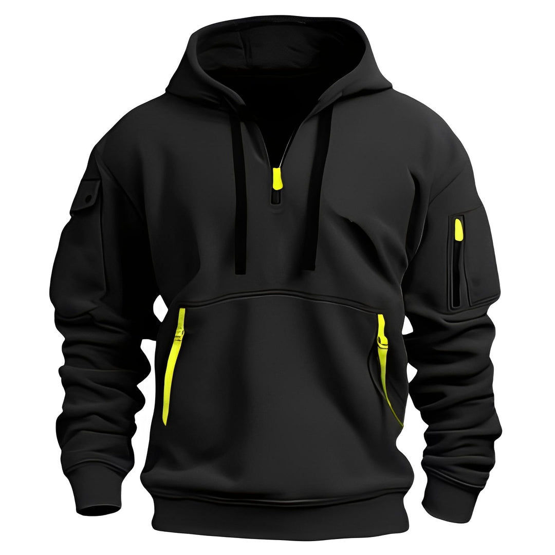 Drune | Locker Hoodie mit Halbzip für Männer
