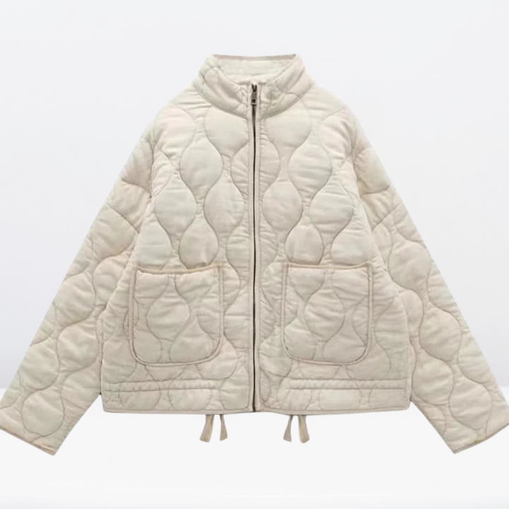 Drune | Damen Steppjacke mit Kordelzug & Reißverschluss