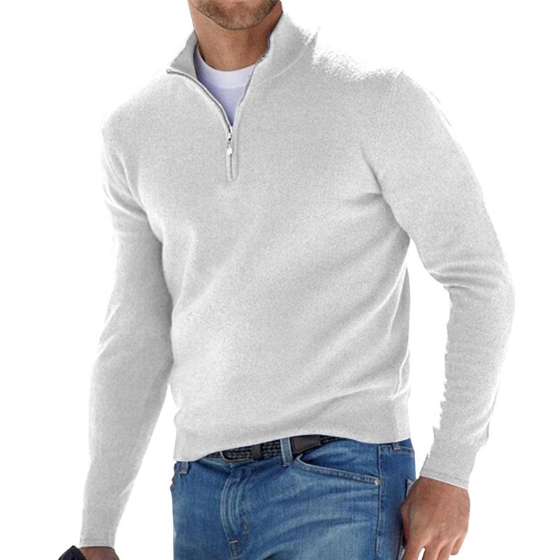 Drune | Klassischer Herren-Pullover mit Reißverschlusskragen