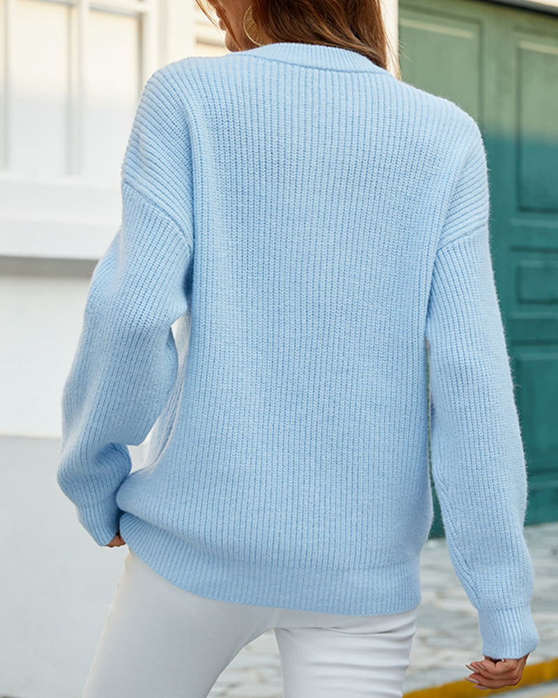 Drune | Stilvoller, Robuster Pullover mit Rundhalsausschnitt für Herbstfrauen