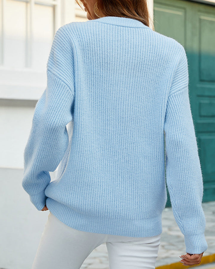Drune | Stilvoller, Robuster Pullover mit Rundhalsausschnitt für Herbstfrauen