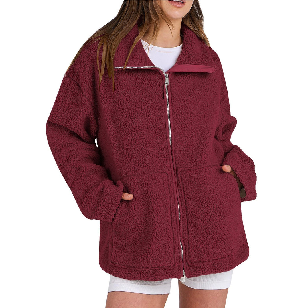 Drune | Locker Wollmantel mit Rollkragen für Damen