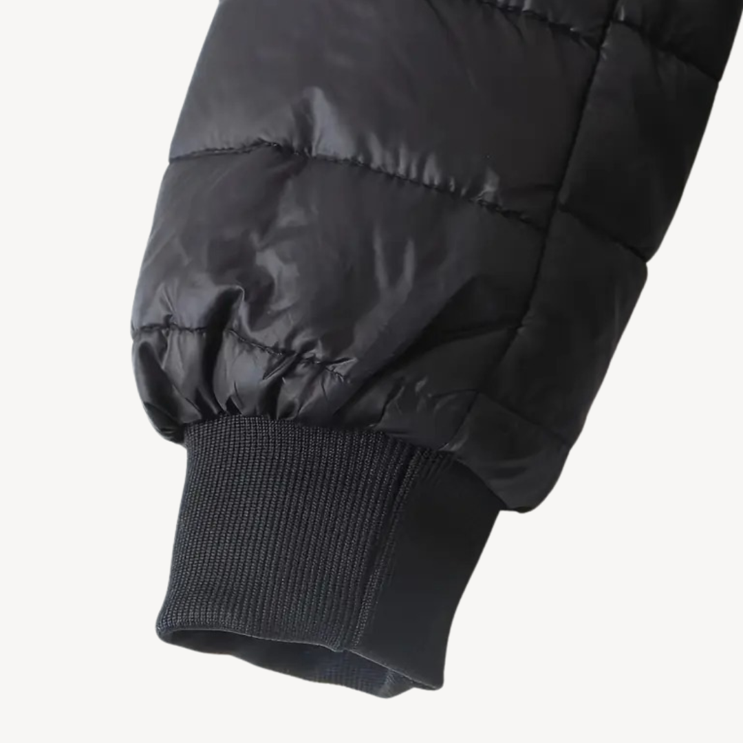 Drune | Damen Kunstpelz Futter Gesteppte Kapuzenjacke