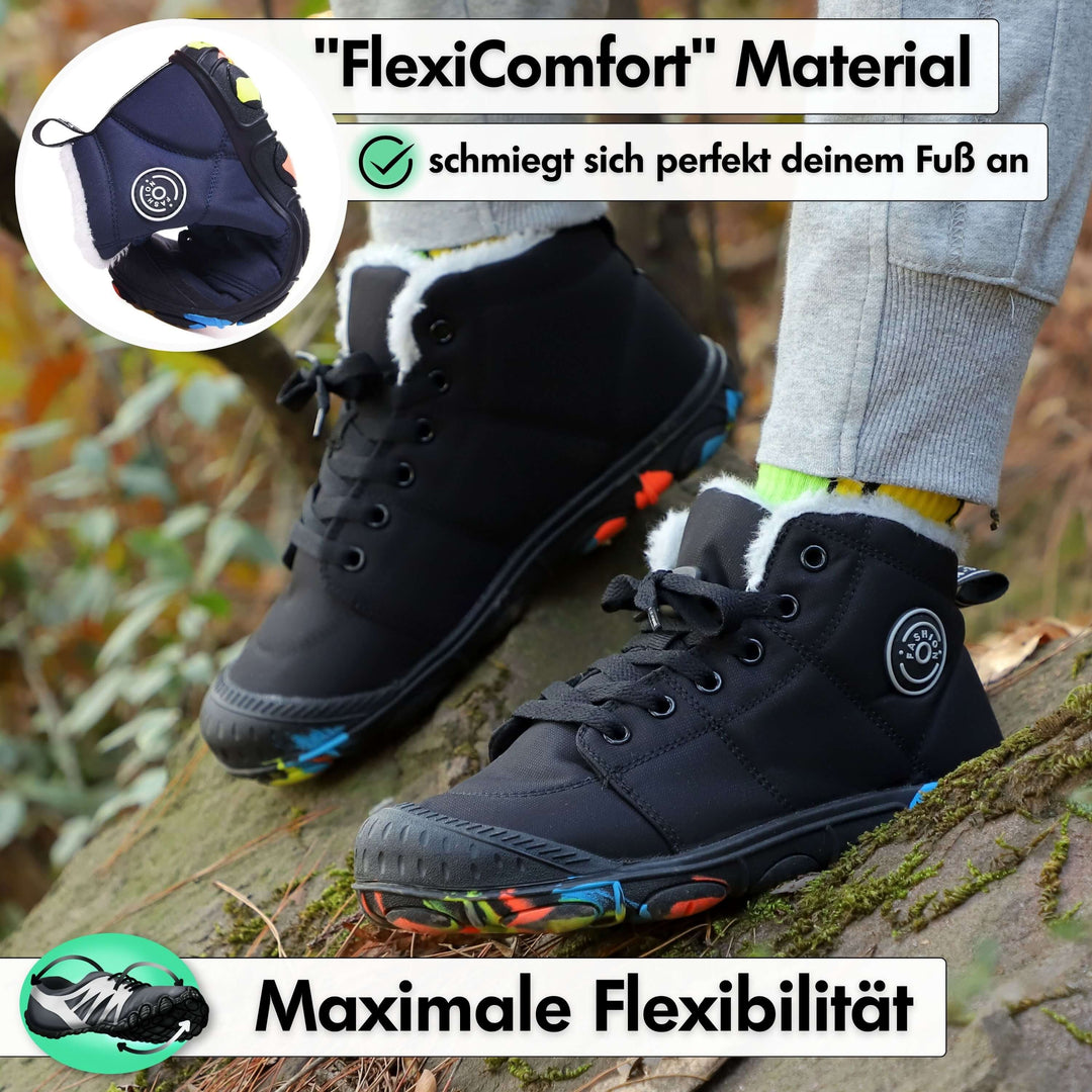 Drune | Kinder Barfußschuhe 100% Wasserfest & Bequem für Winter