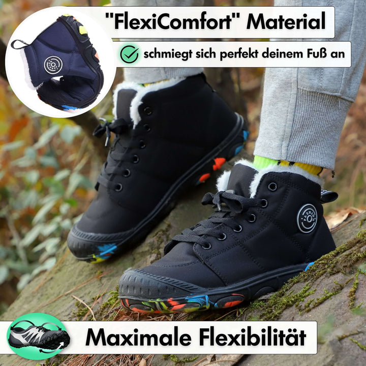 Drune | Kinder Barfußschuhe 100% Wasserfest & Bequem für Winter