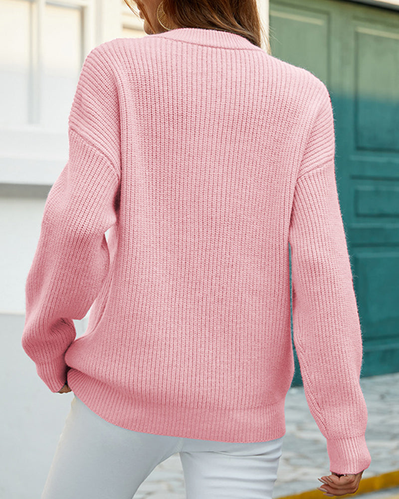 Drune | Stilvoller, Robuster Pullover mit Rundhalsausschnitt für Herbstfrauen
