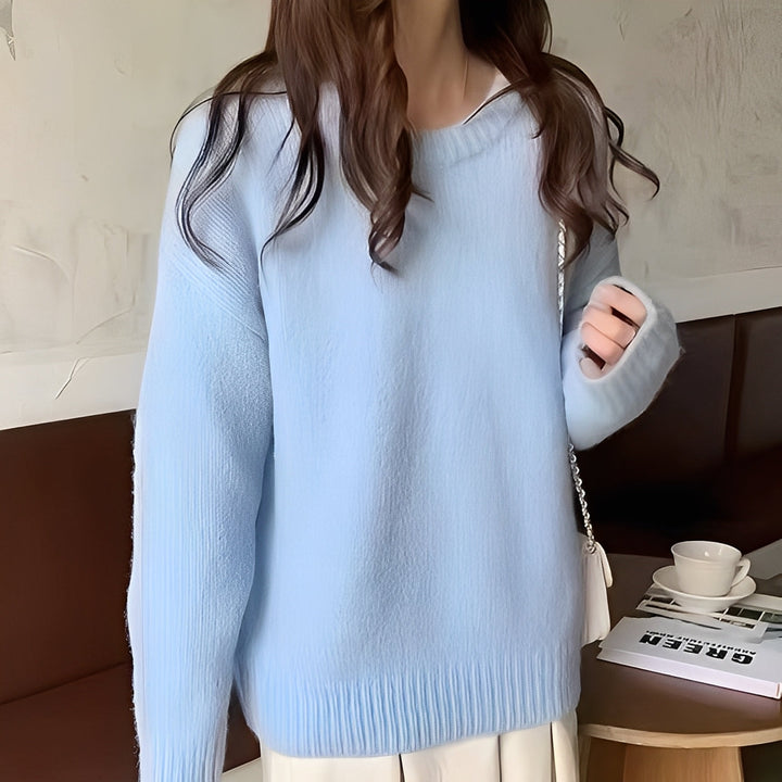 Drune | Damen Oversize-Pullover mit schlichtem Look