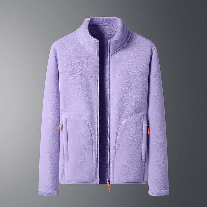 Drune | Fleecejacke mit Reißverschlusstaschen - Leichte Wärme - Hoher Kragen - Alltags-Layer