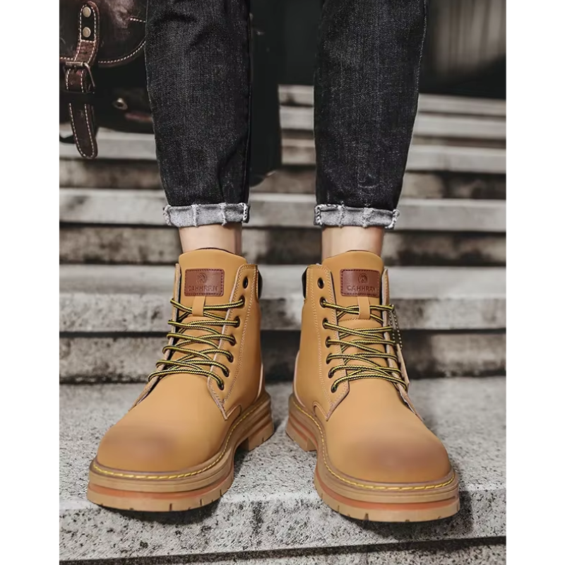 Drune | Outdoor Herrenschuhe Stiefel Mit Rutschfester Sohle Und Schnürung