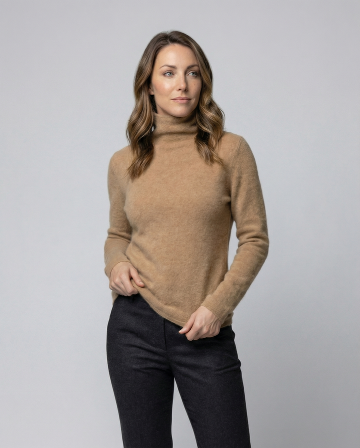 Drune | Luxe Pullover Damen Weicher Rollkragenpullover, Warm & Stilvoll