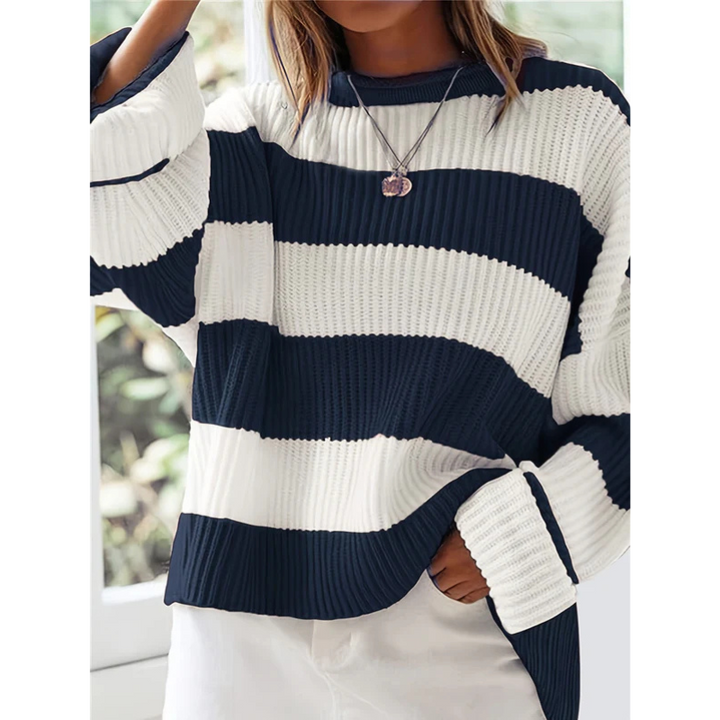 Drune | pullover strick - Gestreift & Oversize