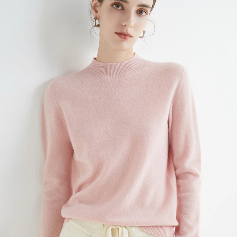 Drune | Cashmere Pullover Damen Rundhals Weicher und Leichter Strickpullover