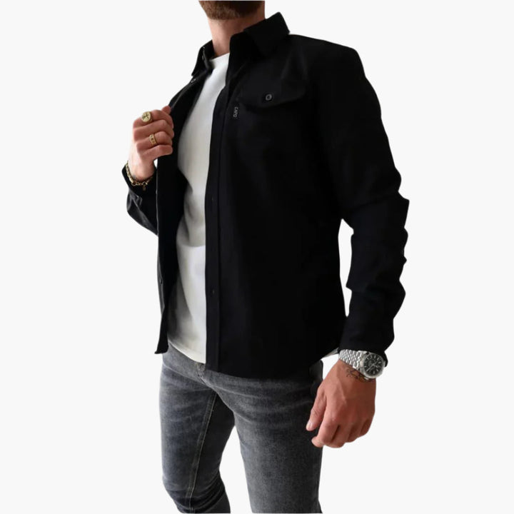 Drune | Overshirt Jacke - Modernes Button-Through Hemdjacke für Freizeit und Business