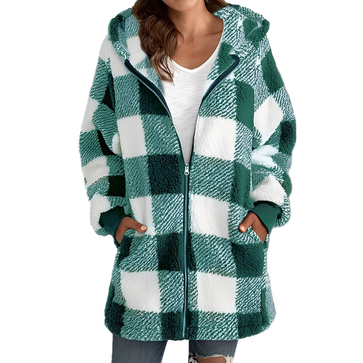 Drune | Stilvoller Damen-Hoodie mit Karomuster