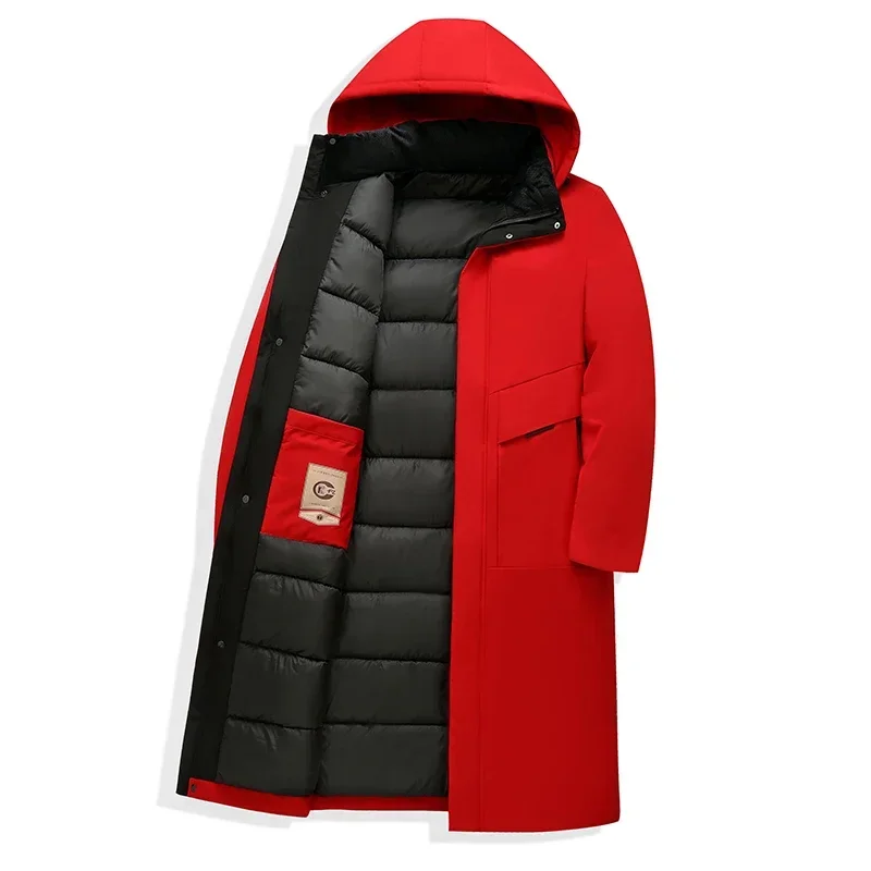 Drune | Herren Longline Parka - Mit Kapuze und isolierter Fütterung