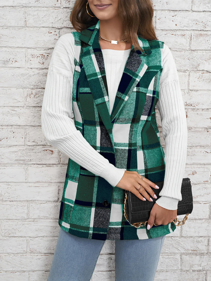 Drune | Wolle Plaid Weste