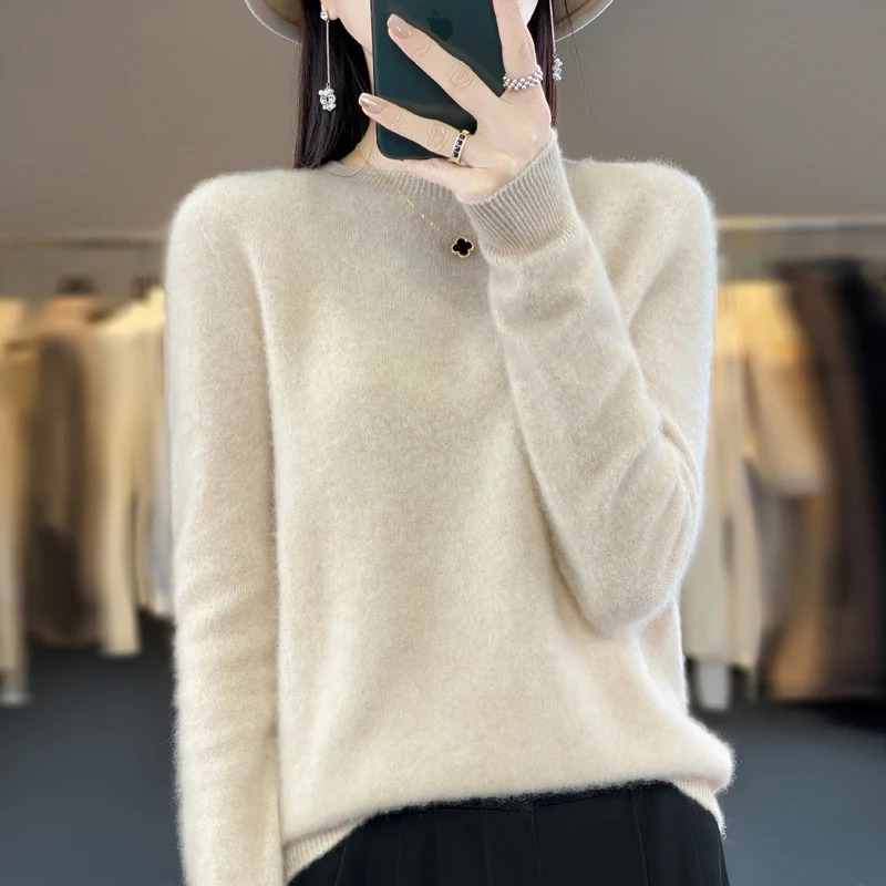 Drune | Cashmere Pullover Damen Stilvoller Rundhals, Weich & Komfortabel