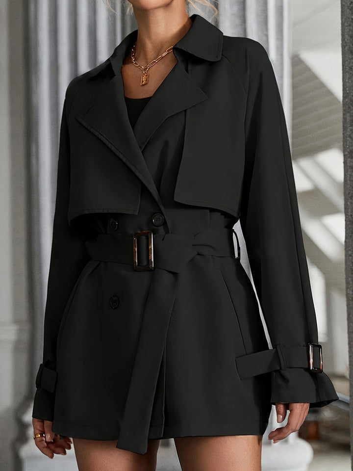 Drune | Trenchcoat mit Gürtel und langen Ärmeln für Damen - Ideal für jeden Anlass