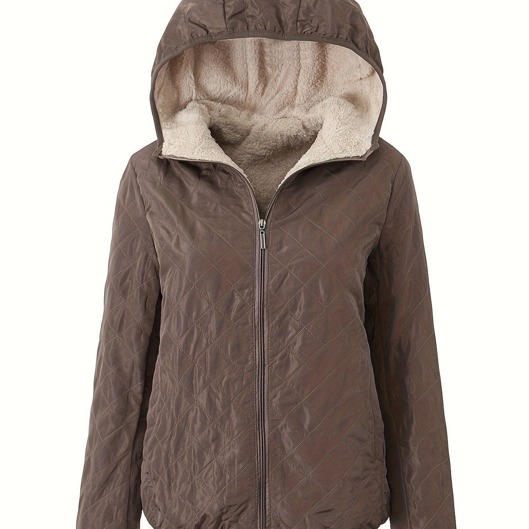 Drune | Steppjacke mit Kapuze und Reißverschluss
