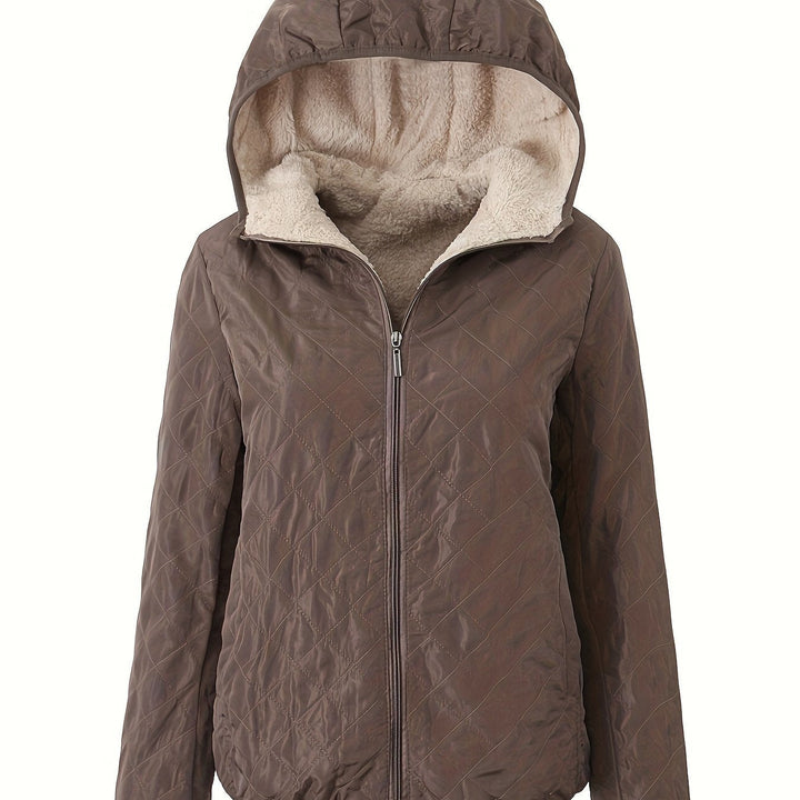 Drune | Steppjacke mit Kapuze und Reißverschluss