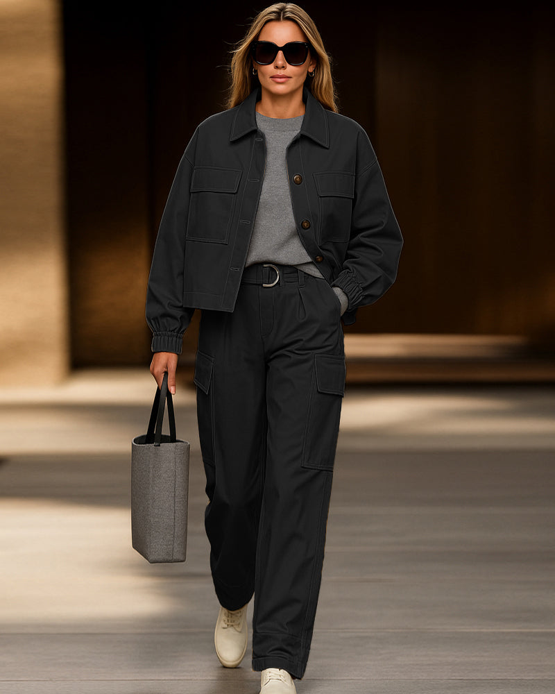 Drune | Utility-Transportjacke und Hose Set
