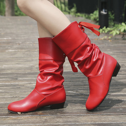 Damen modische Stiefel Drune