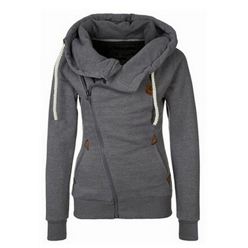 Damen gemütlicher Lagenlook Pullover mit hohem Kragen Drune