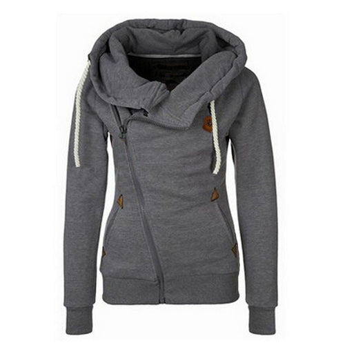 Damen gemütlicher Lagenlook Pullover mit hohem Kragen Drune