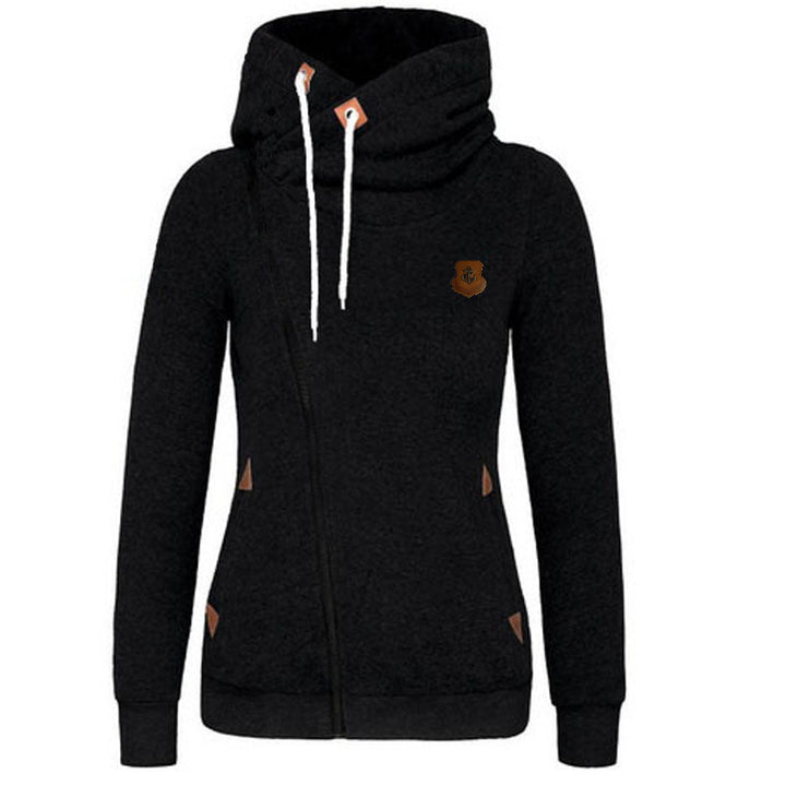 Damen gemütlicher Lagenlook Pullover mit hohem Kragen Drune