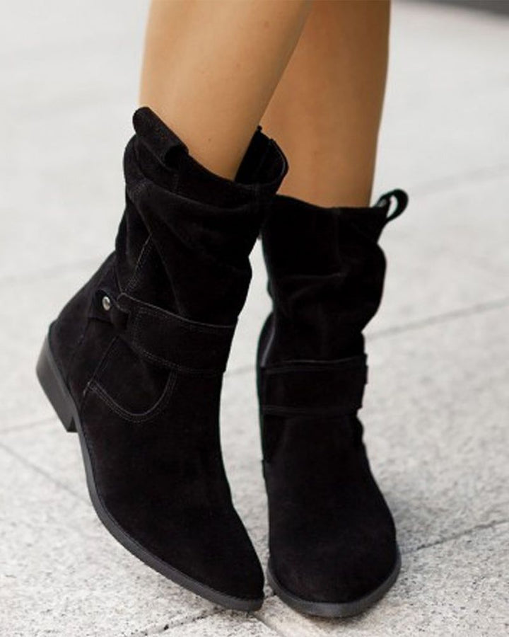 Drune | Modische Stiefel mit Flachen Absätzen