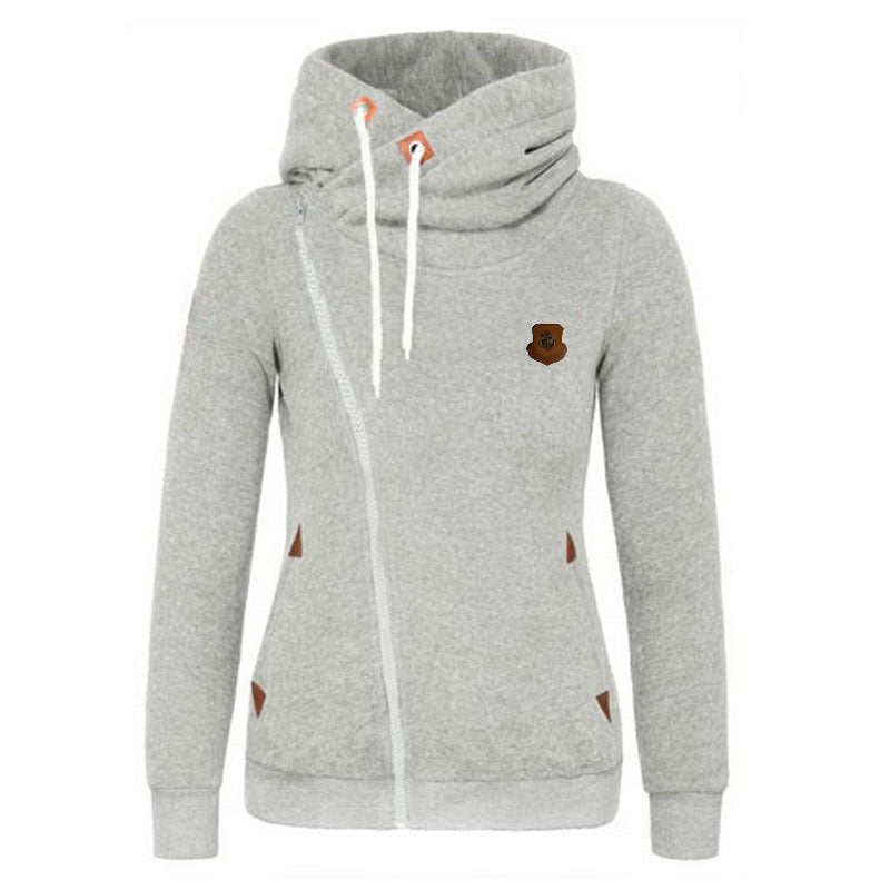 Damen gemütlicher Lagenlook Pullover mit hohem Kragen Drune