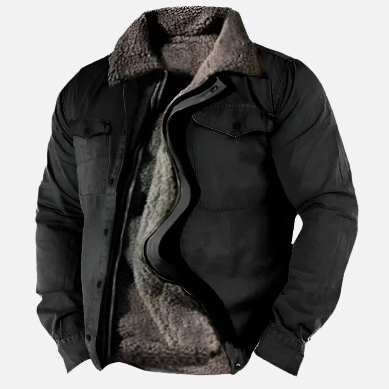 Drune | Warme Sherpa-Futterjacke