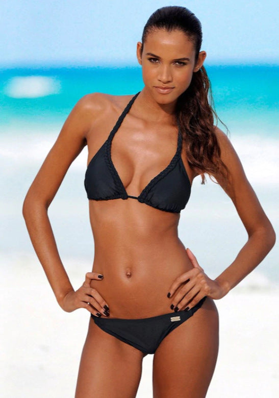 Damen Triangel-Bikini mit schmalen Trägern und verstellbarer Passform Drune