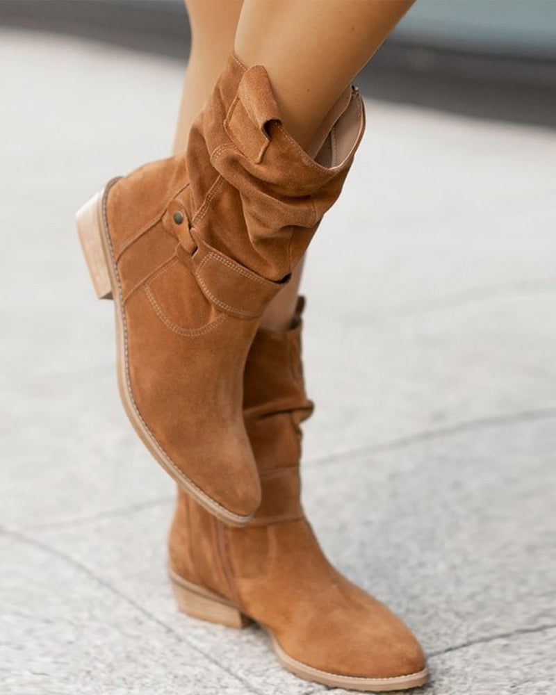 Drune | Trendige Stiefel mit Niedrigen Absätzen