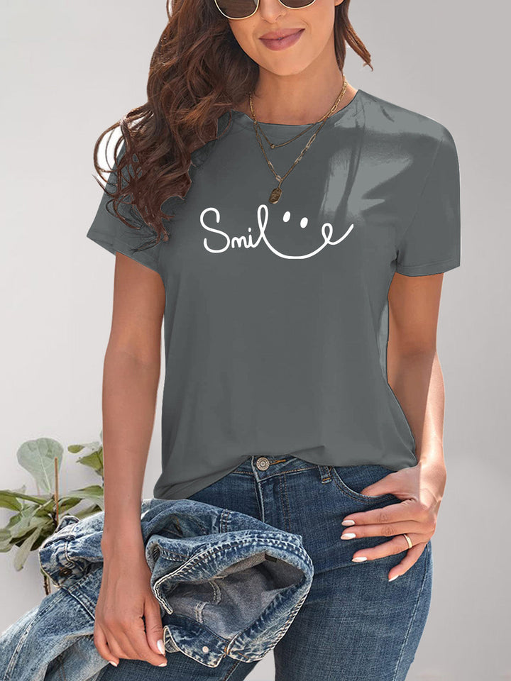 Drune | Smile Rundhals Kurzarm T-Shirt