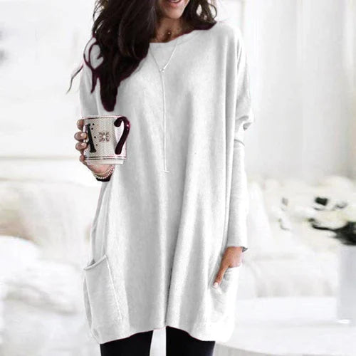 Drune | Tunika mit Taschen - bequeme Damen Oversized Top