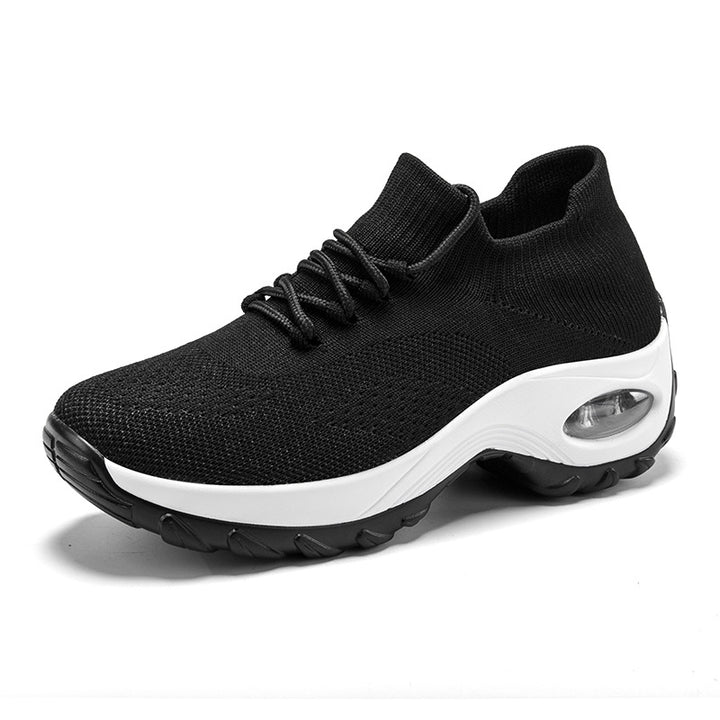 Damen nan gestrickter Sockensneaker mit Luftkissenlaufsohle und elastischem Strickobermaterial Drune