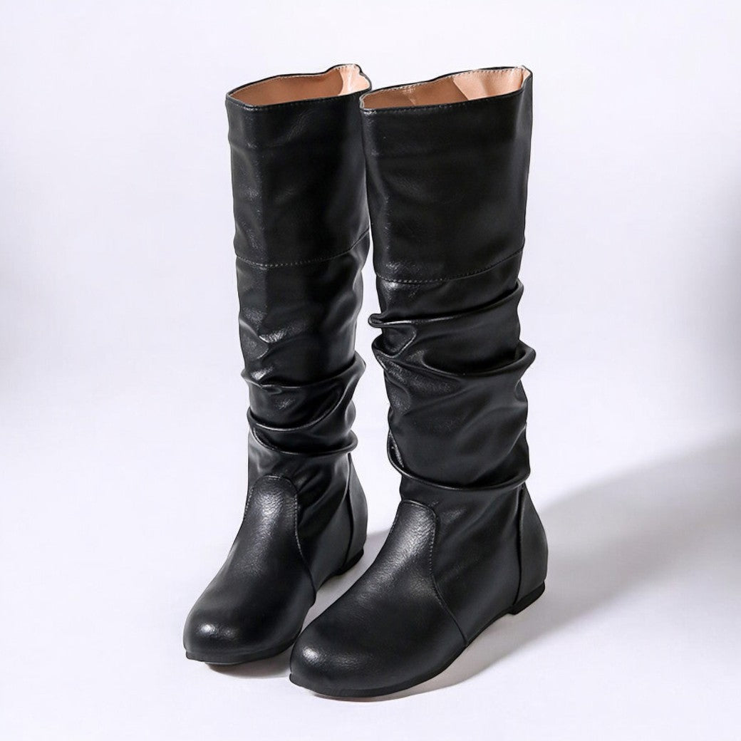 Drune | Damenstiefel Mit Flachem Absatz