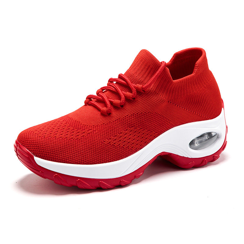 Damen nan gestrickter Sockensneaker mit Luftkissenlaufsohle und elastischem Strickobermaterial Drune