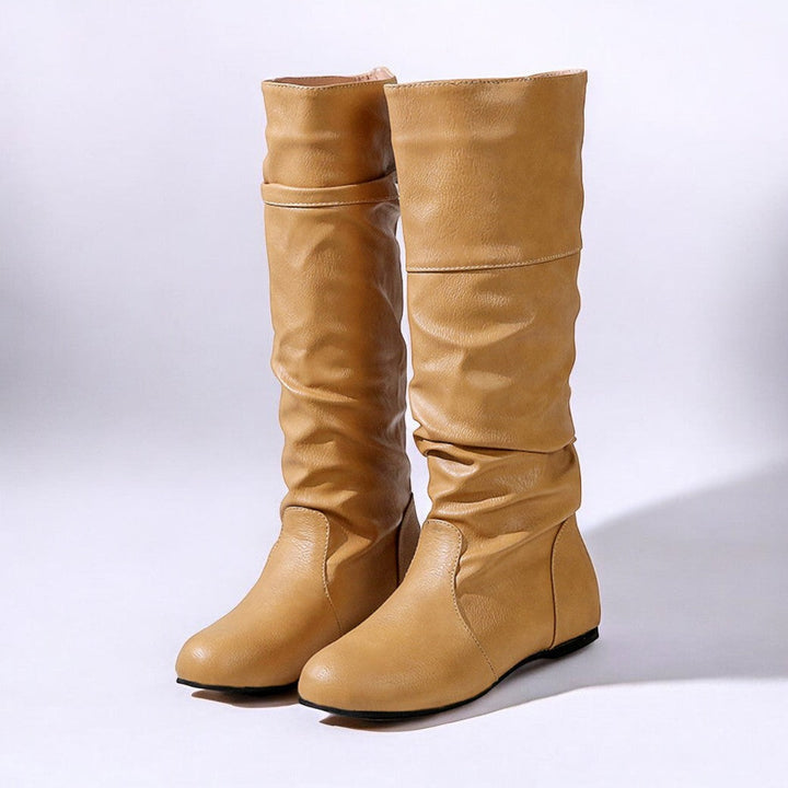 Drune | Damenstiefel Mit Flachem Absatz
