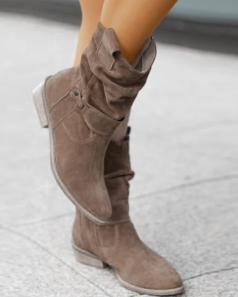 Drune | Trendige Stiefel mit Niedrigen Absätzen