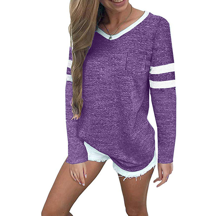 Damen Freizeitpullover mit stylischem Streifen-Design und lässigem Schnitt Drune