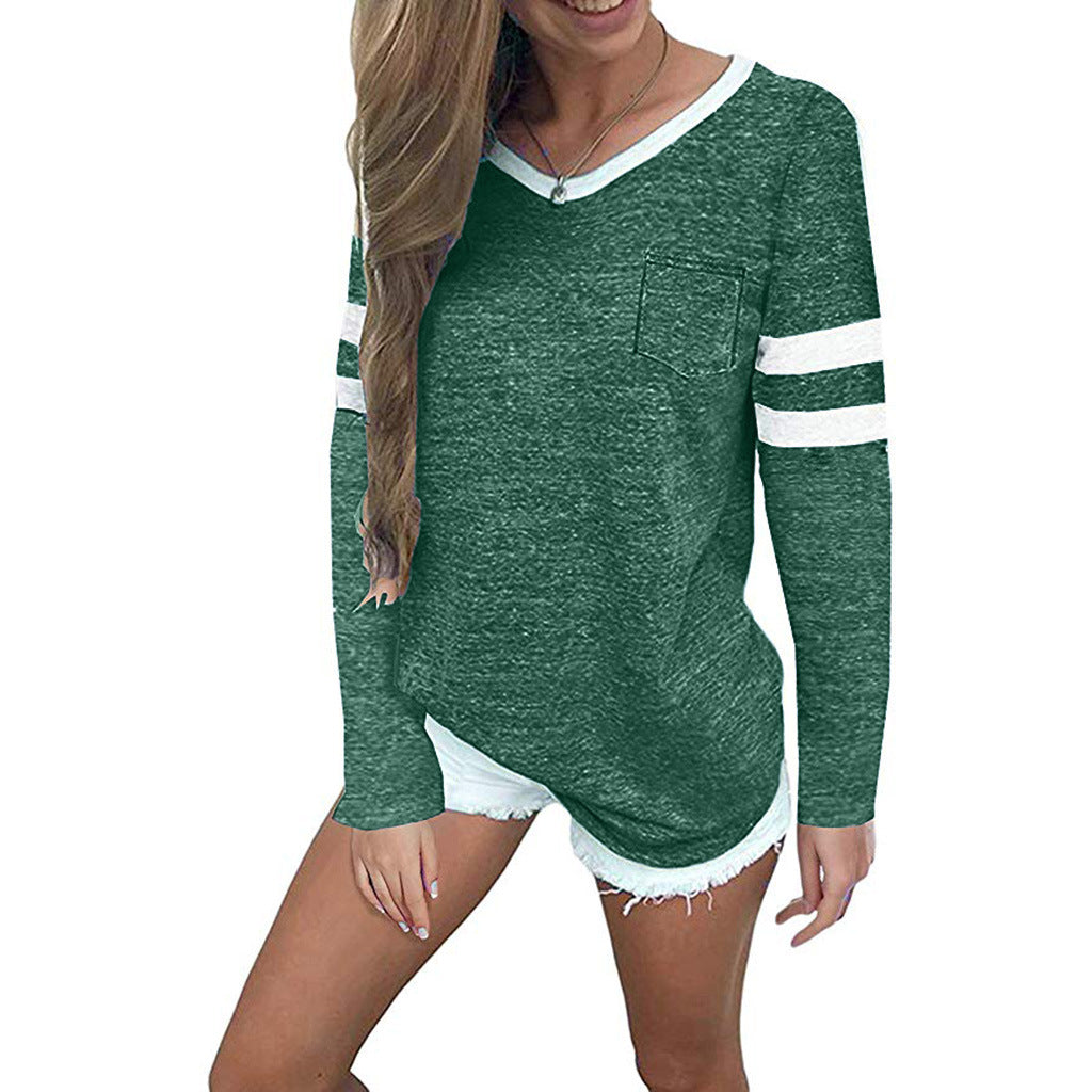 Damen Freizeitpullover mit stylischem Streifen-Design und lässigem Schnitt Drune