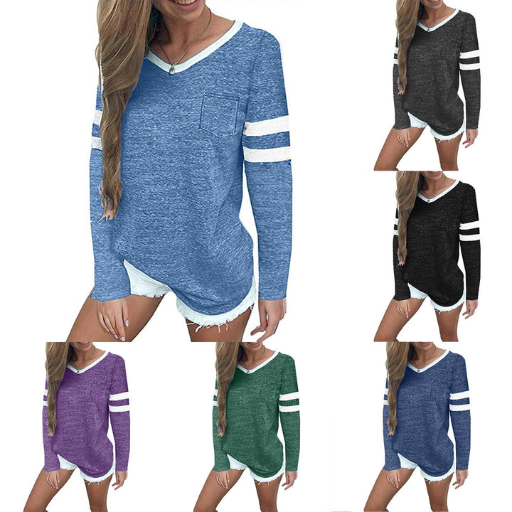 Damen Freizeitpullover mit stylischem Streifen-Design und lässigem Schnitt Drune