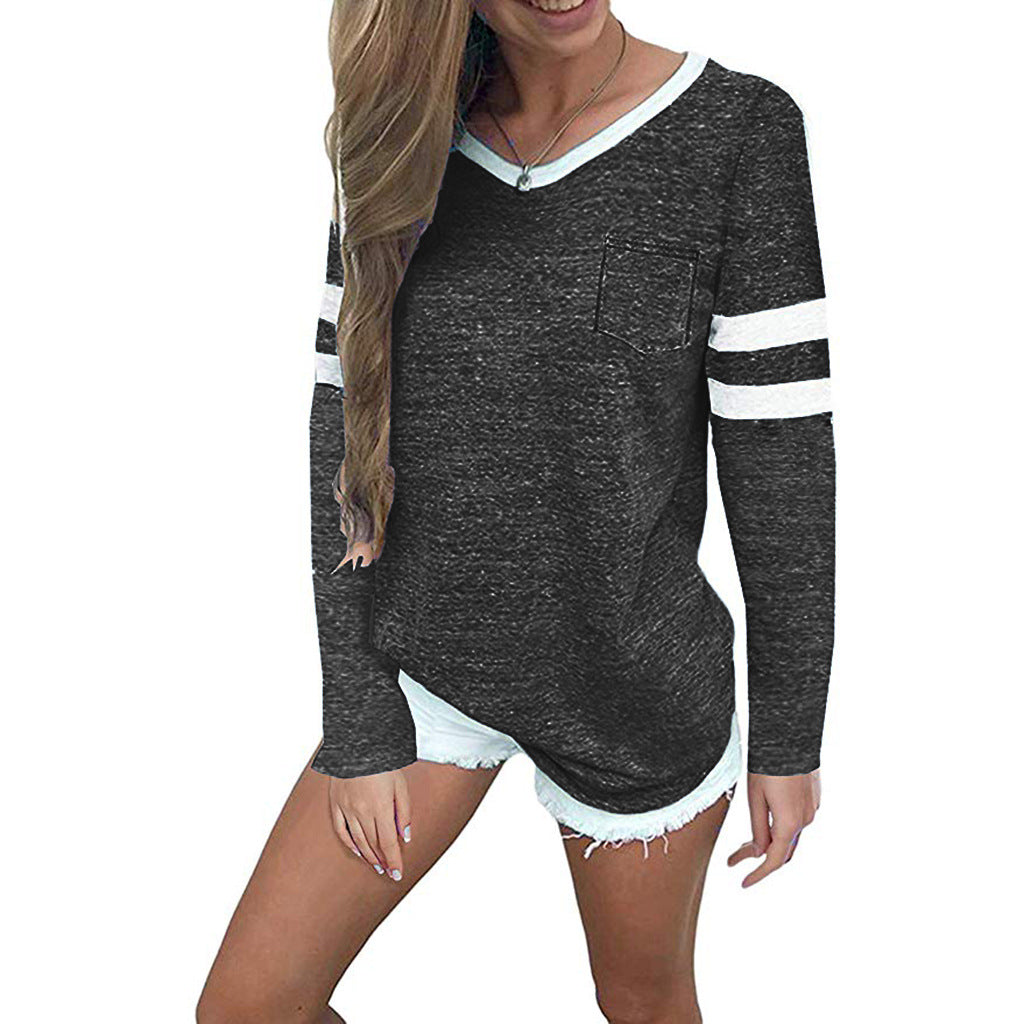 Damen Freizeitpullover mit stylischem Streifen-Design und lässigem Schnitt Drune