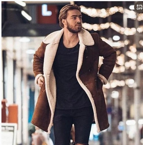 Herren gefütterter Wintermantel Drune