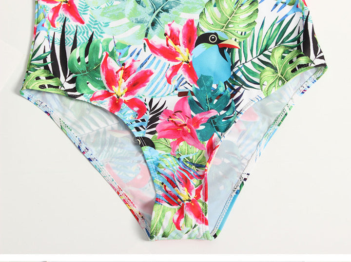 Damen Einteiler-Badeanzug mit floralem Design und komfortabler Passform Drune