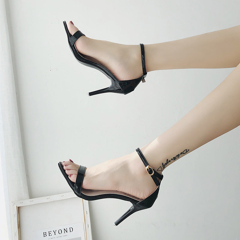 Damen Elegante Absatzsandalen mit verstellbarem Riemen Drune